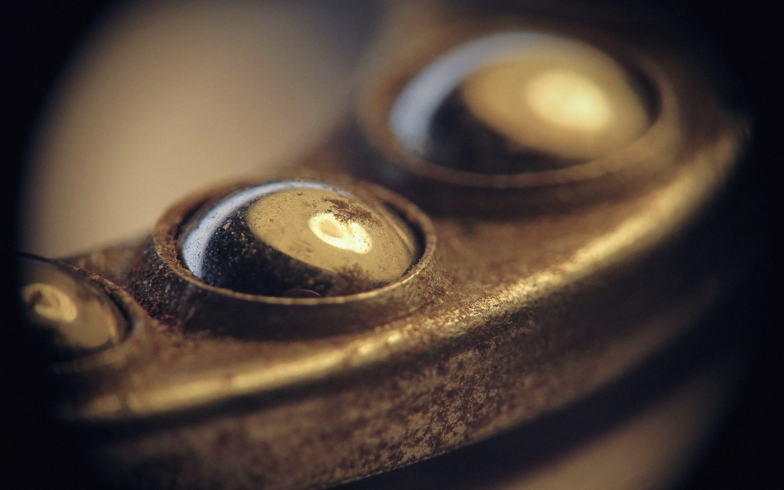 A robot joint housing and seal, macro under hard light